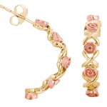 Rose 1/2 Hoop Earrings - by Landstrom's